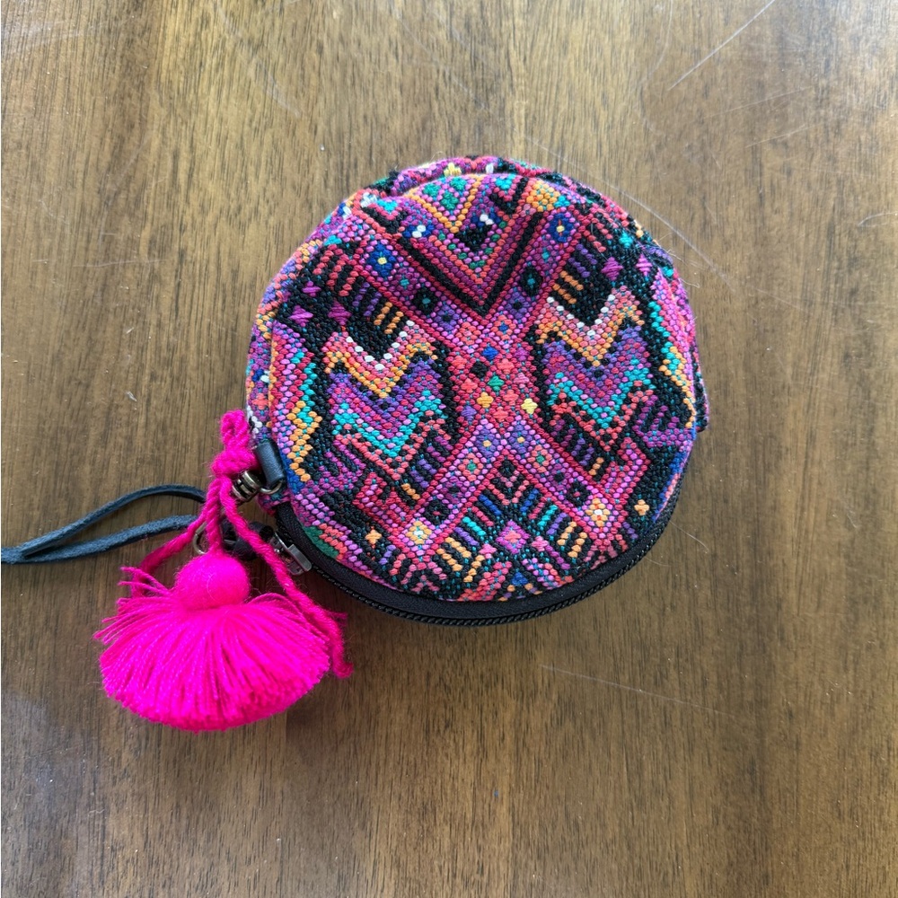 Nena & Co. Pink and Black Coin Purse